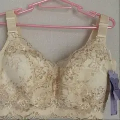 新品未使用タグ付き！小さく見せるブラB85ベージュ(01)フルカップブラジャー