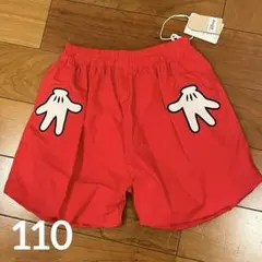 新品 リトシー ミッキーマウス カボチャパンツ 110 半ズボン なりきり