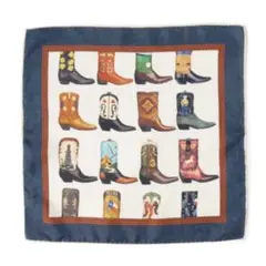 Spacca neapolis ウエスタンブーツ 柄 プリント ポケットチーフ