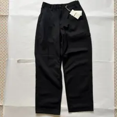 【MUJI Labo】再生ポリエステルデニムワークパンツ 黒 L メンズ