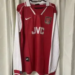 アーセナル1996/97ベルカンプホームサッカーユニフォーム長袖襟付き