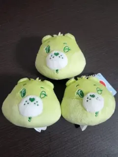 Care Bears チャーム付きフェイス マスコットキーチェーン グリーン