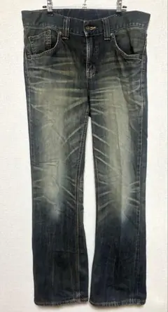 EDWIN 491XVS W30 デニム ヒゲ アタリ 色落ち 古着