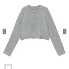 GRL ラメシャギーニットショート丈カーディガン[an1634]