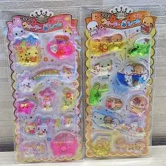 キラキラウォーターインシール なっとうちゃん、らびちゃん　【国内正規品】