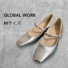 GLOBAL WORK シルバー　チャンキーヒール ストラップMサイズのサムネイル