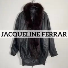 ①80sヴィンテージ JACQUELINE FERRAR レザーポンチョコートのサムネイル
