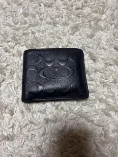 COACH 二つ折り財布 ブラック