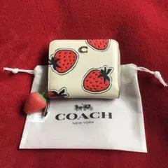 日本限定⭐️ COACH コーチ 二つ折り財布 レディバグフローラル
