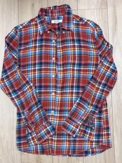 チェックシャツ メンズ L ネルシャツ 長袖 カジュアル ストリート