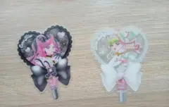 アイドルプリキュア 映画 入場特典 ズキューン キッス うちわ型 クリアカード