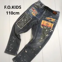 ダメージデニム風パンツ