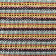 多色ストライプニット生地