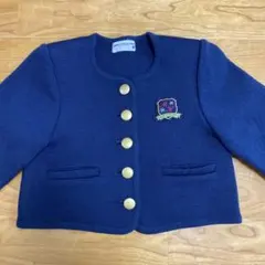 MIKI HOUSE 濃紺 エンブレム ブレザー 110 105-115