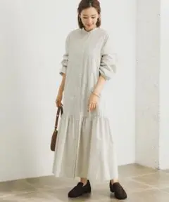 【極美品】10/23締切　URBAN RESEARCH ギャザーティアードワンピ