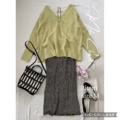 春カラーニットセット レディース服まとめ売り セットアップ コーデ売り M