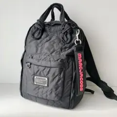 【MARC JACOBS】マークジェイコブス　キルティング　リュックサック　黒