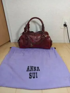 M*7様 ANNA SUI エンボス加工レザーショルダーバッグ　 ノヴァ　NOV M*7様 ANNA SUI エンボス加工レザーショルダーバッグ ノヴァ NOV