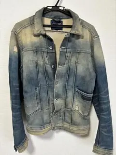 ディーゼル ジョグジーンズ デニムジャケット ヴィンテージ加工 ライト 大きめS