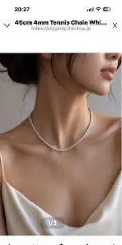 sassy angel 45cm 4mm Tennis Chain ネックレスのサムネイル