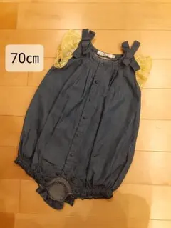 La Stella デニム ロンパース 70cmのサムネイル