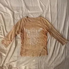 Vintage Y2K フラワー グラフィック 長袖カットソー