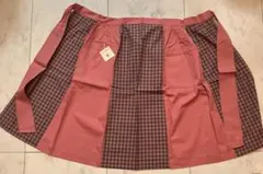 エプロン　ピンクとグレーのギンガム