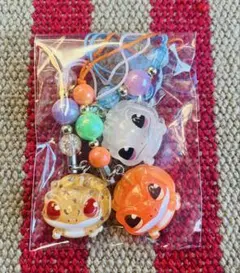 かわいいレオパードゲッコー 根付 3点 レッドデビル アルビノ 他