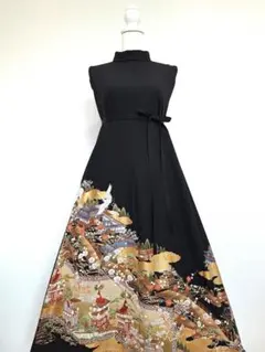 着物リメイクワンピース3769