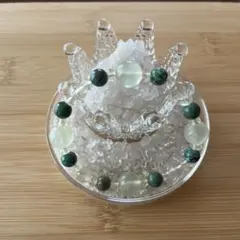 天然石パワーストーンブレスレット　クリソコラ＆プレナイト＆レモンクォーツ②