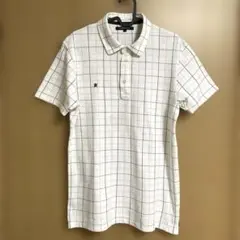 R. NEWBOLD チェック柄ポロシャツ ホワイトL