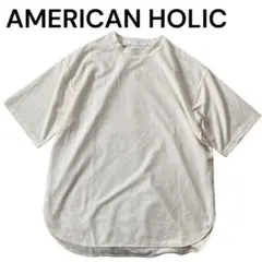 アメリカンホリック Tシャツ Ｌ オフホワイト 半袖 カットソー レディース Ｌ