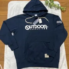 【新品未使用】【OUTDOOR 】男女兼用パーカー★ネイビー★LL