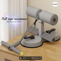 シットアップアシスト トレーニングチューブ グレーのサムネイル