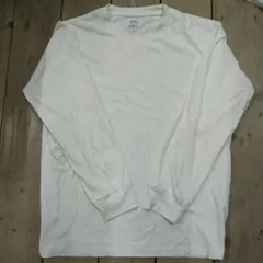 ユニクロ UNIQLO エアリズム 長袖 Tシャツ 白 XL 5-68
