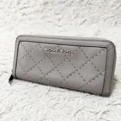 ピンクベージュ系 ラウンドファスナー長財布 新品未使用 GUESS 