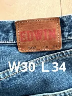 EDWIN 505 ダメージデニム Ｗ30 Ｌ34