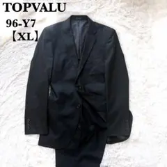 【美品】TOPVALU ブラックフォーマルスーツ セットアップ　96-Y7 XL