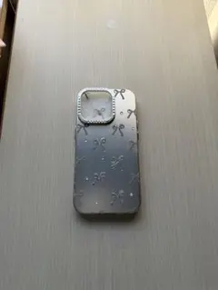 QEEBEAR iPhoneケース リボン柄 クリア