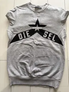 DIESELロゴ グレー スウェットシャツ