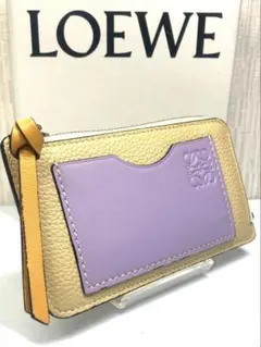 美品　ロエベ　アナグラム　レザー　フラグメントケース　カードケース　コインケース