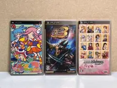Portable (PSP) コンソール用の 3 つのゲーム ソフトウェア。