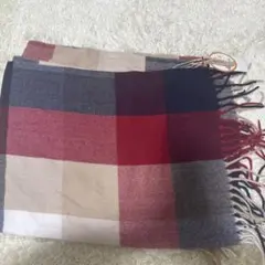 チェック柄マフラー