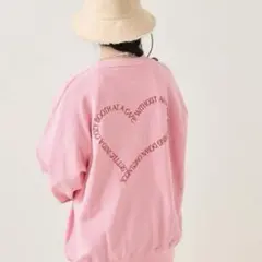 FREAK'S STORE ハート刺繍スウェットカットソー　総刺繍