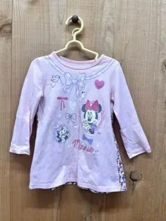 ミニーマウス 長袖Tシャツ 100cm