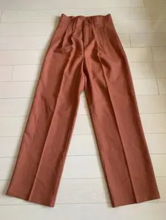 me+em select ハイウエストカラータックスラックス M