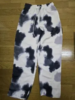 BEAUTY&YOUTH ハンドペイント風プリント イージーパンツ　M