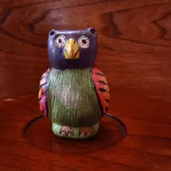 フクロウ 陶器製 オカリナ