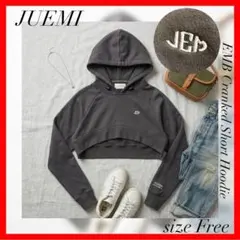 JUEMI ジュエミ✨EMB Cranked Short Hoodieのサムネイル