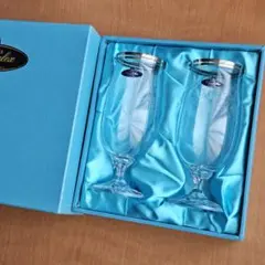 Bohemia Crystal ボヘミアクリスタル ブドウ柄 ワイングラス ペア